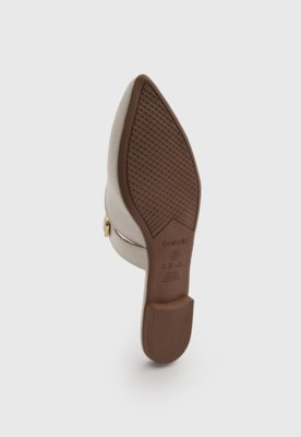 Mule Feminino Beira Rio Fivela Off-White