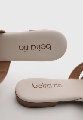 Mule Feminino Beira Rio Fivela Off-White