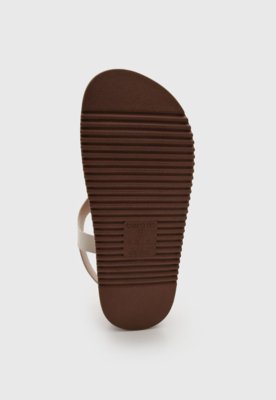Rasteira Feminina Beira Rio Fechada Off-White
