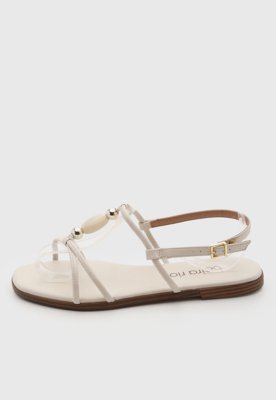 Rasteira Feminina Beira Rio Tiras Cruzadas Marrom