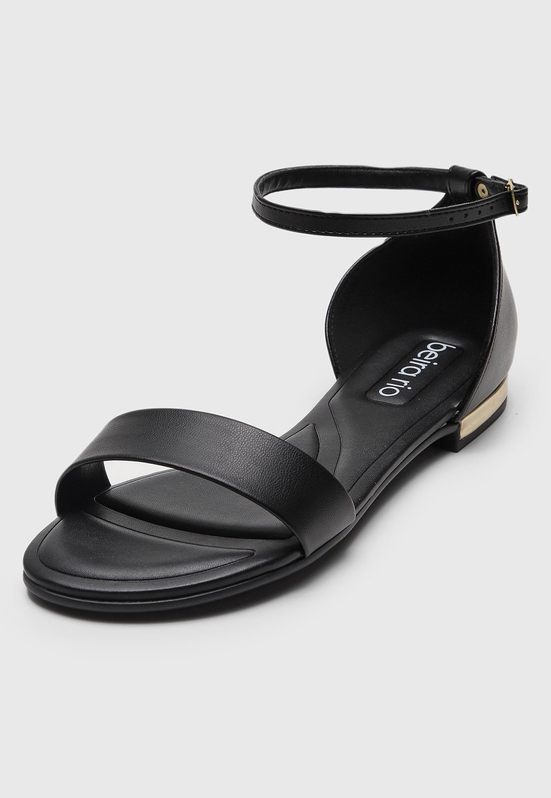 Rasteirinha Beira Rio Lisa Preto - Compre Agora | Dafiti Brasil