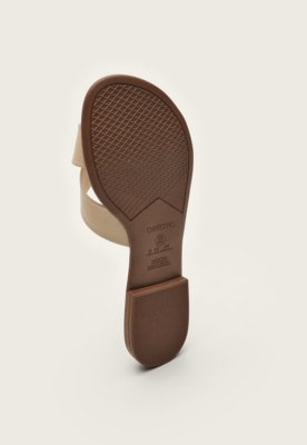 Rasteirinha Beira Rio Tiras Cruzadas Off-White