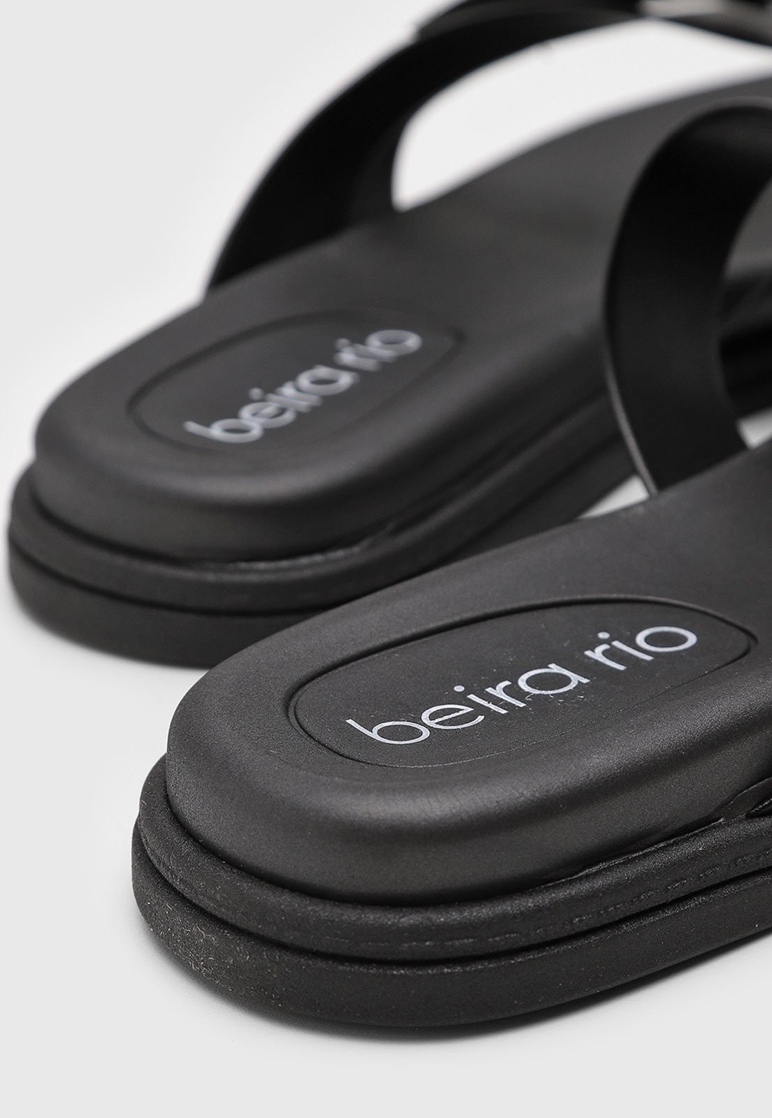 Rasteirinha Feminina Beira Rio Tiras Fivela Preta - Compre Agora ...