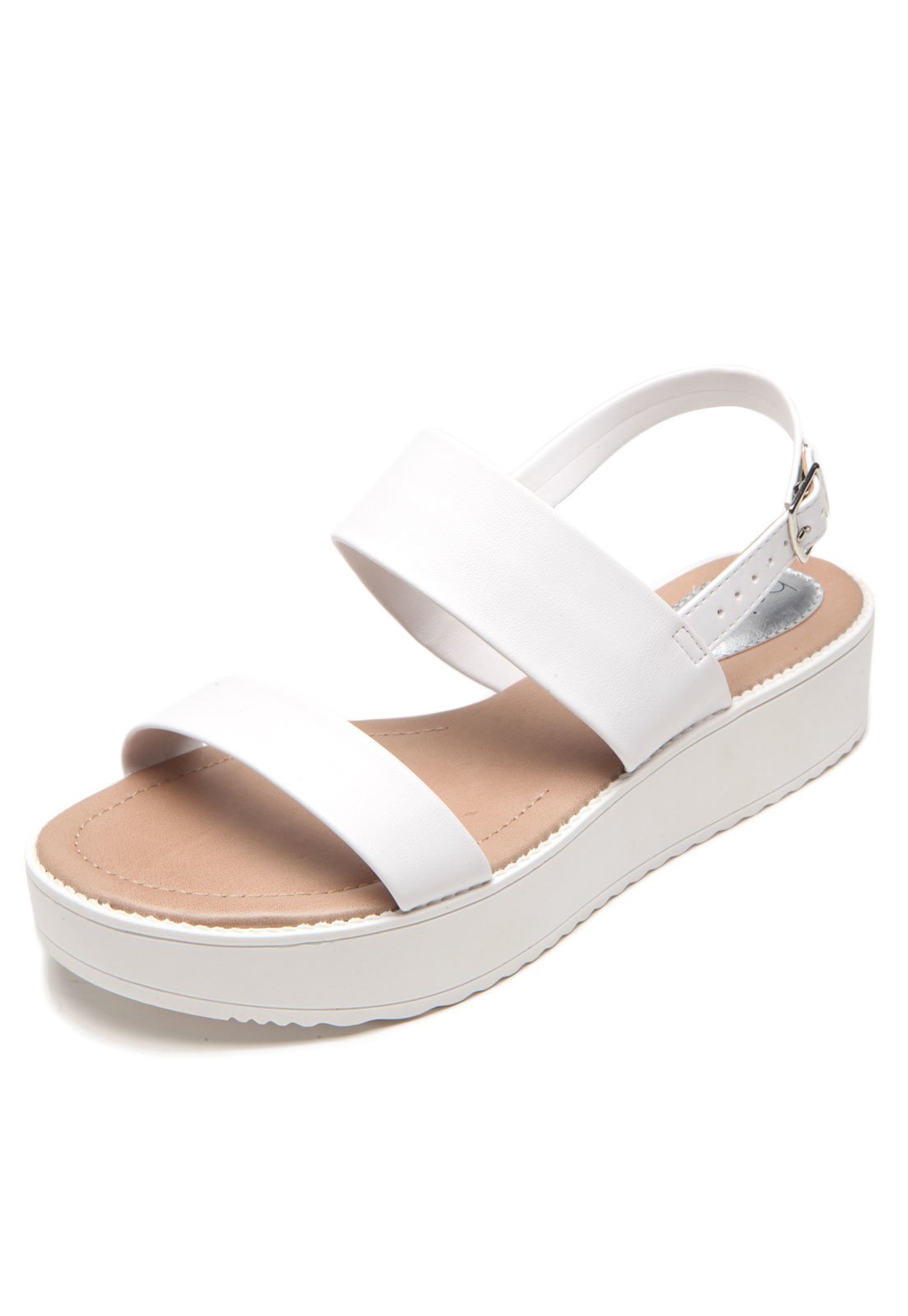 Beira rio best sale flatform branco