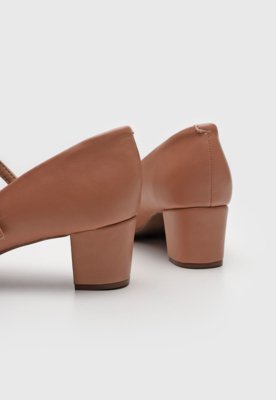 Scarpin Beira Rio Boneca Nude