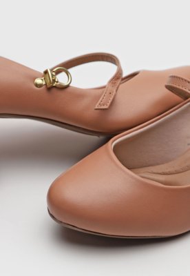 Scarpin Beira Rio Boneca Nude