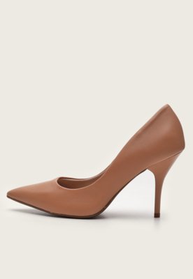 Scarpin Beira Rio Liso Nude