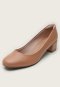 Scarpin Beira Rio Salto Grosso Nude - Marca Beira Rio