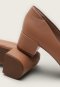 Scarpin Beira Rio Salto Grosso Nude - Marca Beira Rio