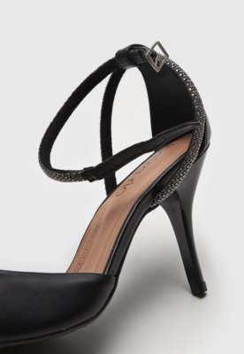 Scarpin Beira Rio Tira Hotfix Preta