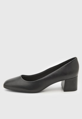 Scarpin Feminino Beira Rio Salto Bloco Preto