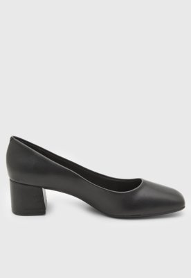 Scarpin Feminino Beira Rio Salto Bloco Preto