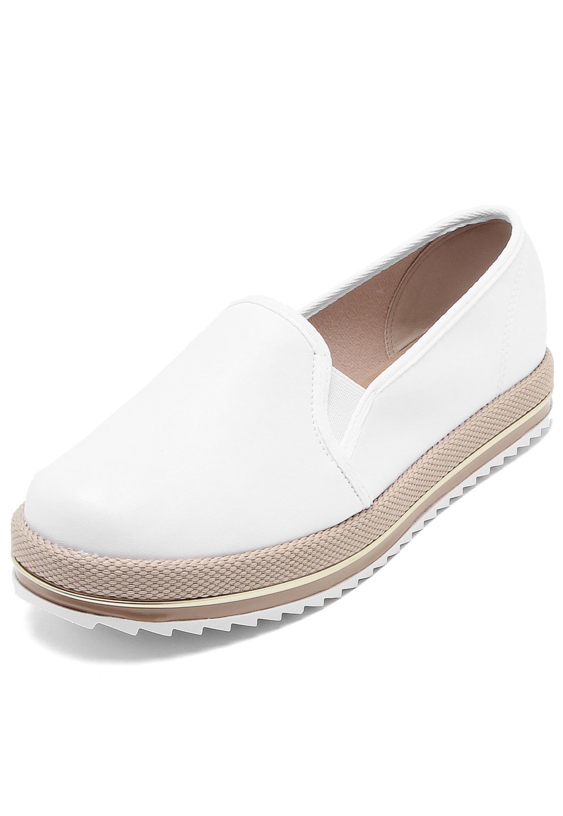 slip on beira rio branco