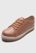 sandália beira rio espadrille caramelo