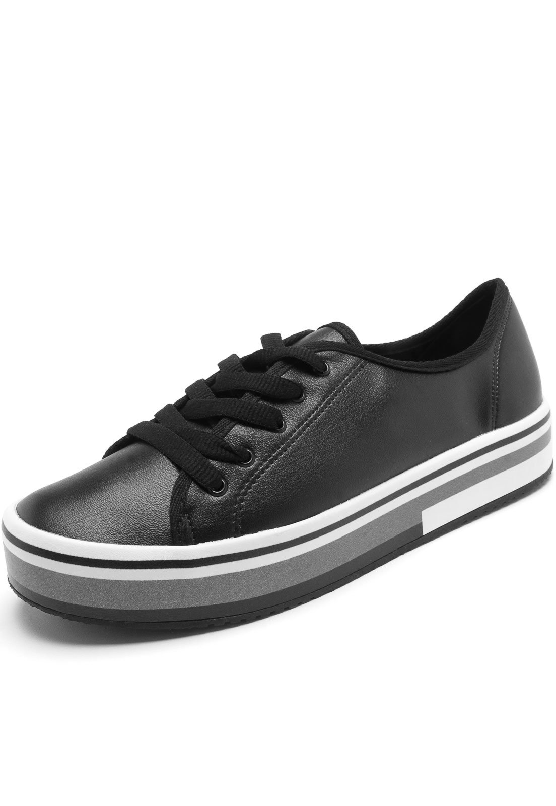 tenis de listra preta