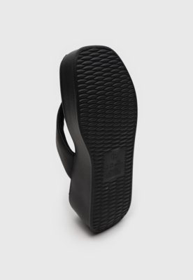 Tamanco Flatform Beira Rio Liso Preto