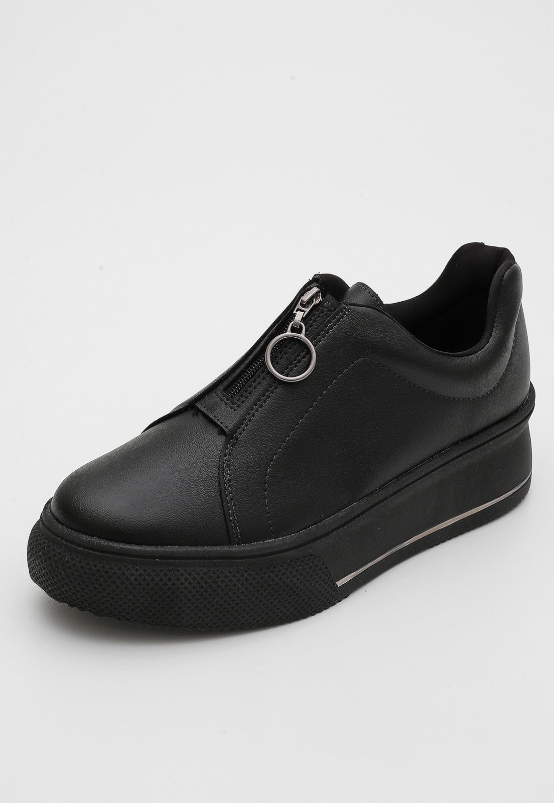 Tenis flatform best sale preto beira rio