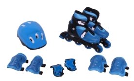 Kit Rollers Belfix Patins Radical Ajustável Azul Menor preço em Kit Rollers Belfix Patins Radical Ajustável Azul