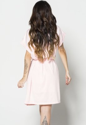 Camisola Amamentação com Robe Bella Fiore Modas Romantic Rosa