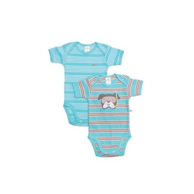 Kit 2 Peças Body Best Club Baby Azul Turquesa Bordado Cachorro Menor preço em Kit 2 Peças Body Best Club Baby Azul Turquesa Bordado Cachorro