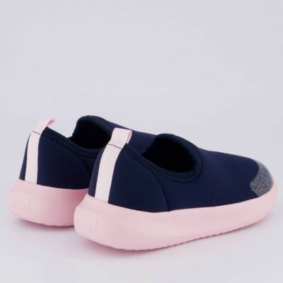 Tênis Bibi Flash Infantil Azul Marinho e Rosa