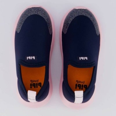Tênis Bibi Flash Infantil Azul Marinho e Rosa