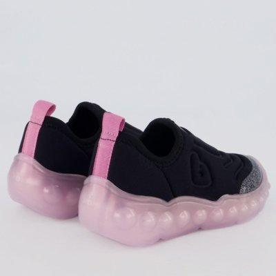 Tênis Bibi Roller Celebration 3.0 Infantil Preto e Rosa