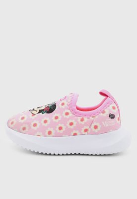Tênis Infantil Bibi Floral Rosa