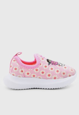 Tênis Infantil Bibi Floral Rosa