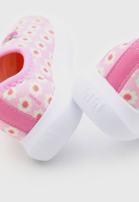 Tênis Infantil Bibi Floral Rosa