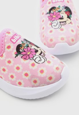 Tênis Infantil Bibi Floral Rosa