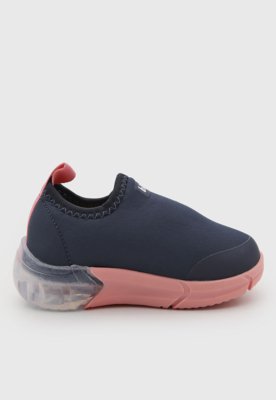 Tênis Infantil Bibi Slip On Space LED Azul Marinho