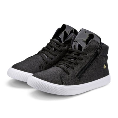 Tênis Abotinado Infantil Bibi Preto Glitter Agility Mini 1046151 27 Menor preço em Tênis Abotinado Infantil Bibi Preto Glitter Agility Mini 1046151 27