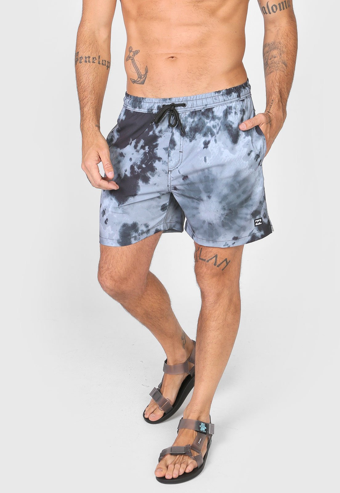 bermuda billabong cinza