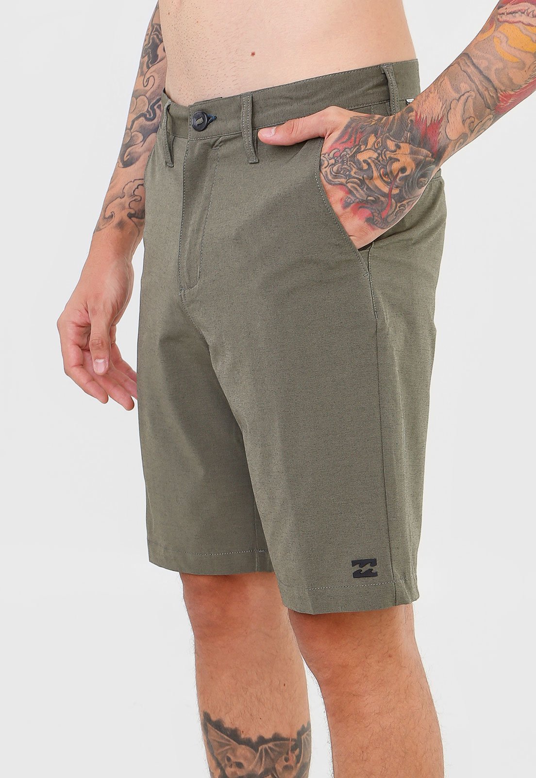 Bermuda gua Billabong Chino Crossfire 21 Verde Compre Agora