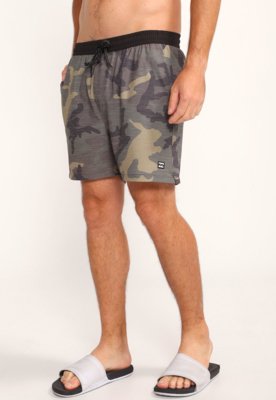 Bermuda Água Billabong Reta Crossfire Elastic Camo Verde Menor preço em Bermuda Água Billabong Reta Crossfire Elastic Camo Verde
