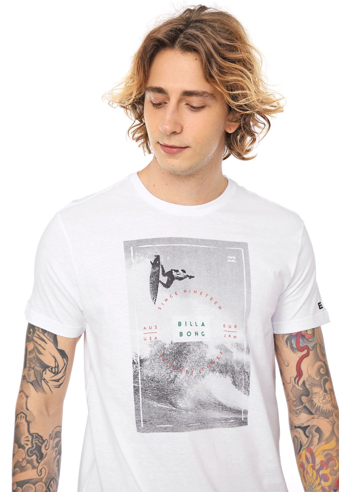 Reflection Monday Moist Camiseta Billabong Italo Branca - Compre Agora | Dafiti Brasil