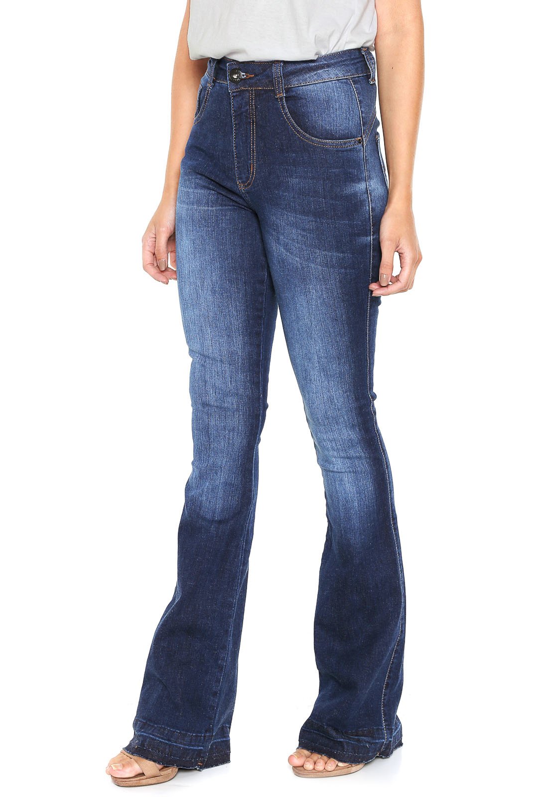 calça jeans biotipo flare