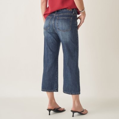 Calça Jeans Pantacourt Reta