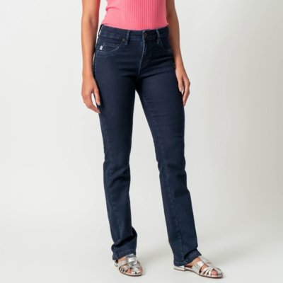 Calça Jeans Reta Judy Clássica Azul Escura Compre Agora Dafiti Brasil