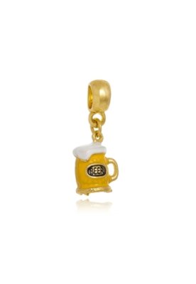 Berloque Boca Santa Semijoias Caneca Chopp Ouro Amarelo Menor preço em Berloque Boca Santa Semijoias Caneca Chopp Ouro Amarelo