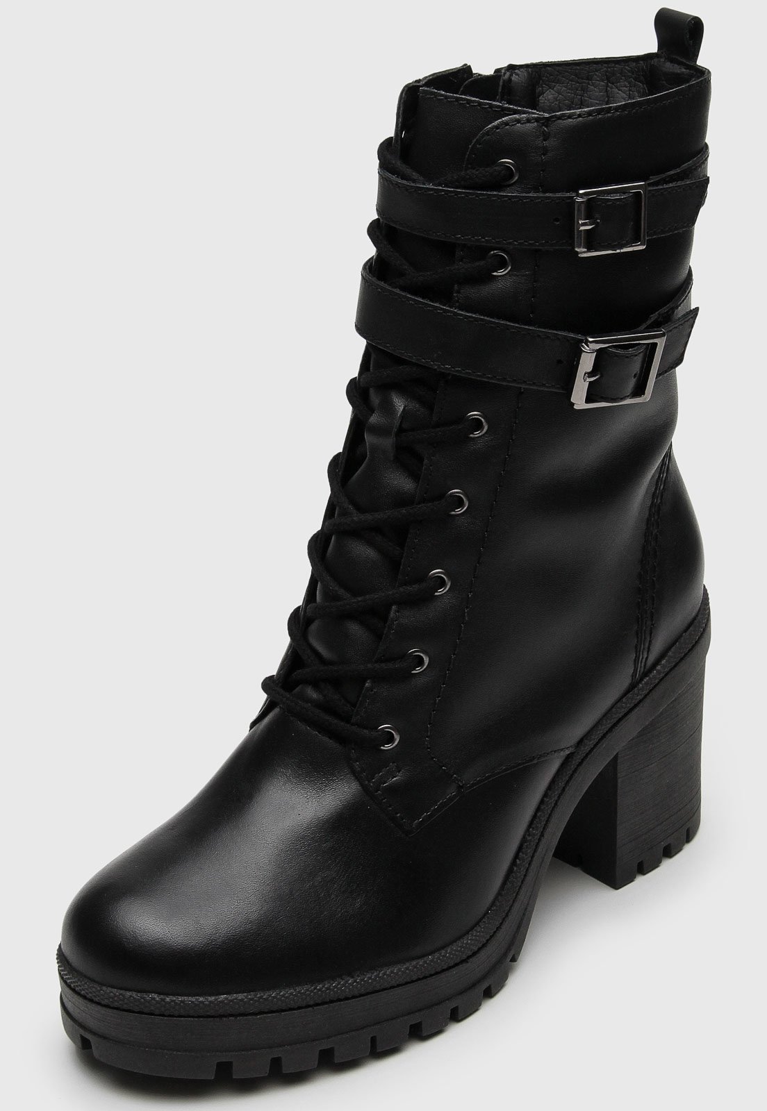 Bota coturno bottero preta hot sale