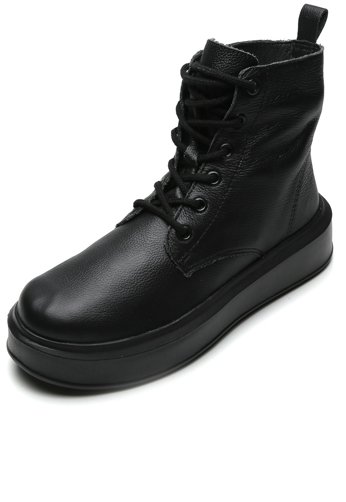 bota couro bottero lisa preta