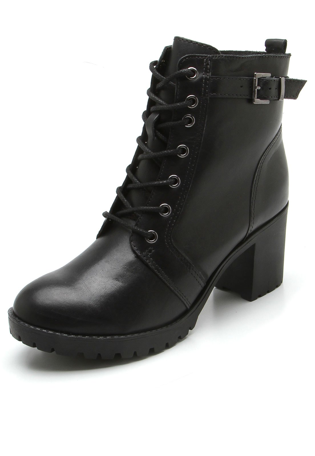 bota de couro coturno
