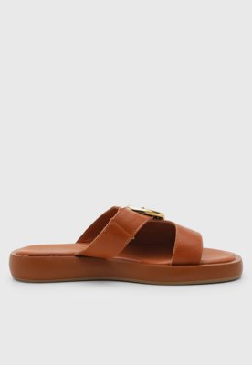 Rasteira Feminina Bottero Fivela Caramelo