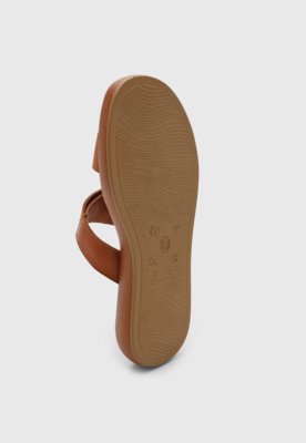 Rasteira Feminina Bottero Fivela Caramelo