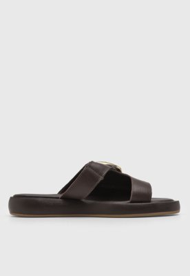 Rasteira Feminina Bottero Fivela Marrom