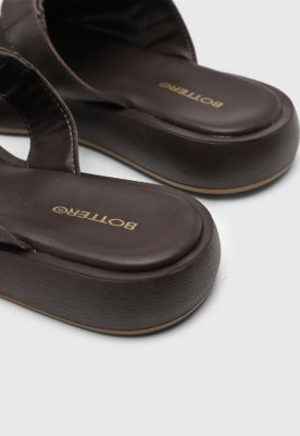 Rasteira Feminina Bottero Fivela Marrom
