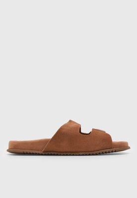 Rasteira Feminina Bottero Tiras Fivela Caramelo