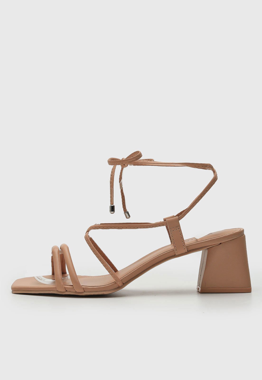 Sandália DAFITI SHOES Amarração Nude - Compre Agora